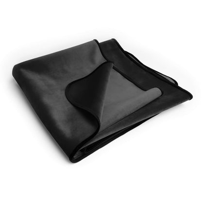 Fascinator Lush Throw Black Microvelvet - King Size - Sheets Optional