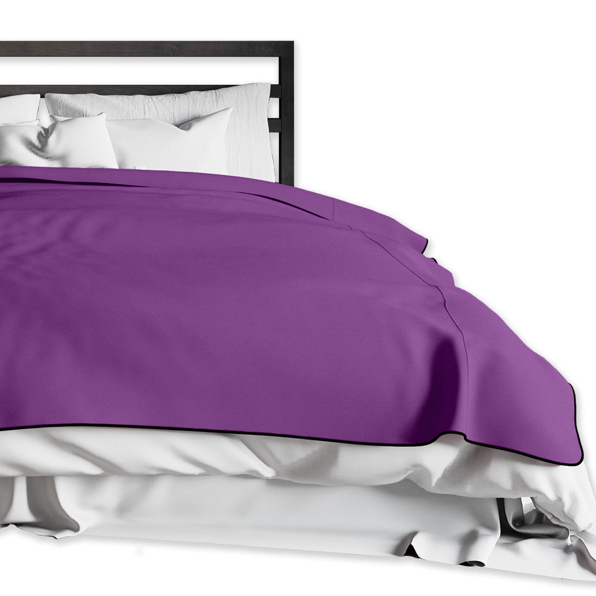 Fascinator Lush Throw Purple Microvelvet - King Size - Sheets Optional