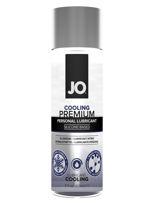 JO Premium Silicone - Cooling - Lubricant 2 fl oz / 60 mL - Sheets Optional