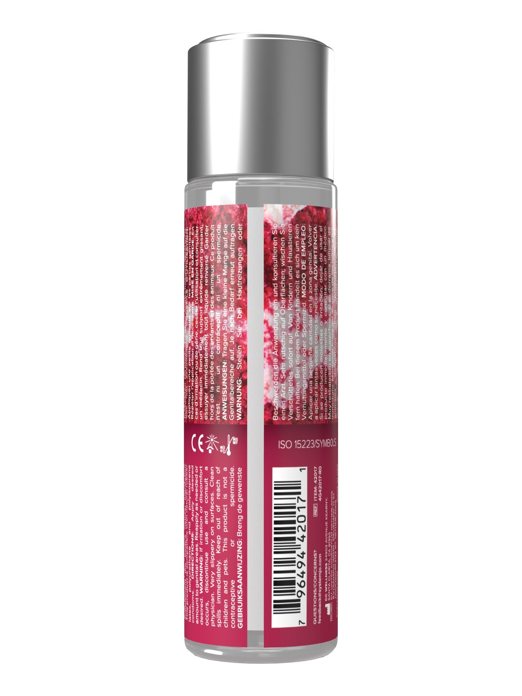 JO H2O Red Velvet Cake Flavored Lubricant - 2 fl oz 60 mL - Sheets Optional