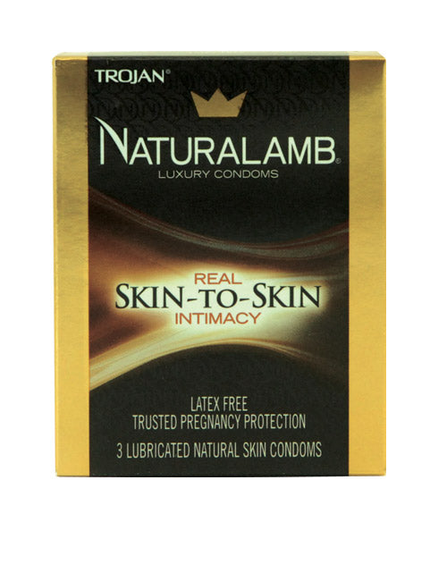 3pk - NATURALAMB Lubricated - Sheets Optional