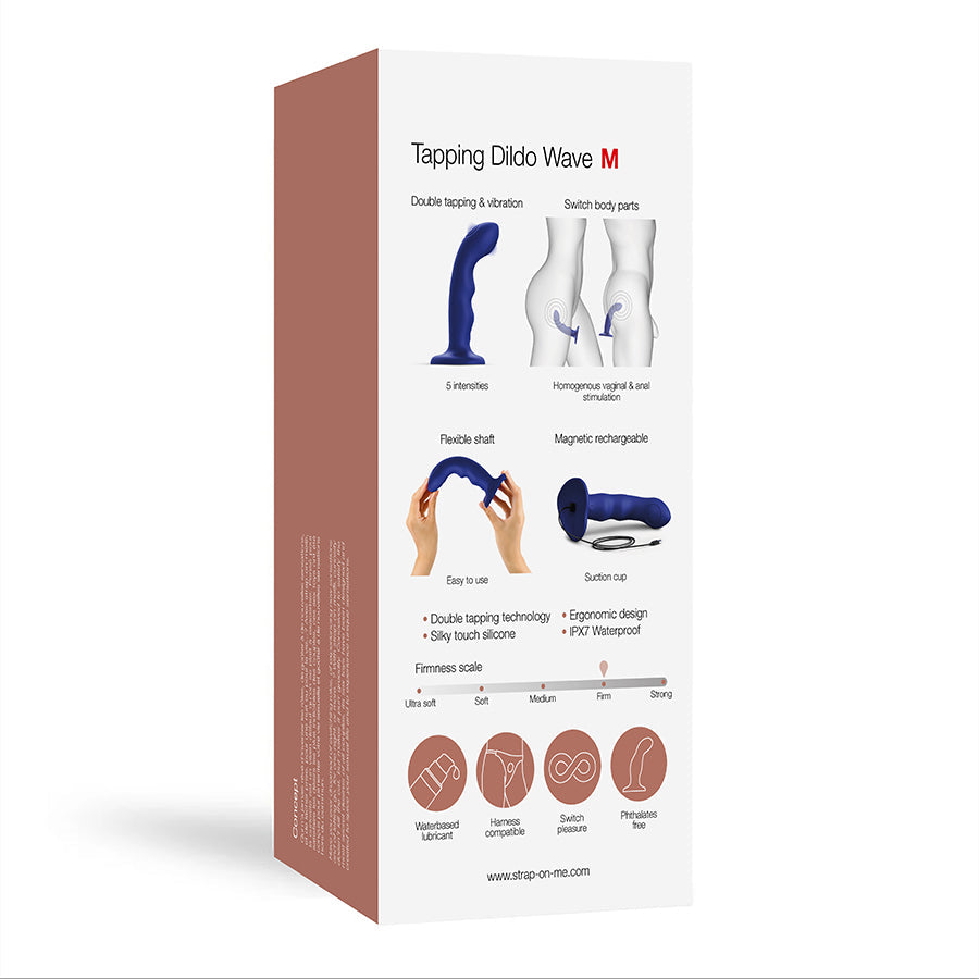 TAPPING DILDO WAVE - NIGHT BLUE - Sheets Optional