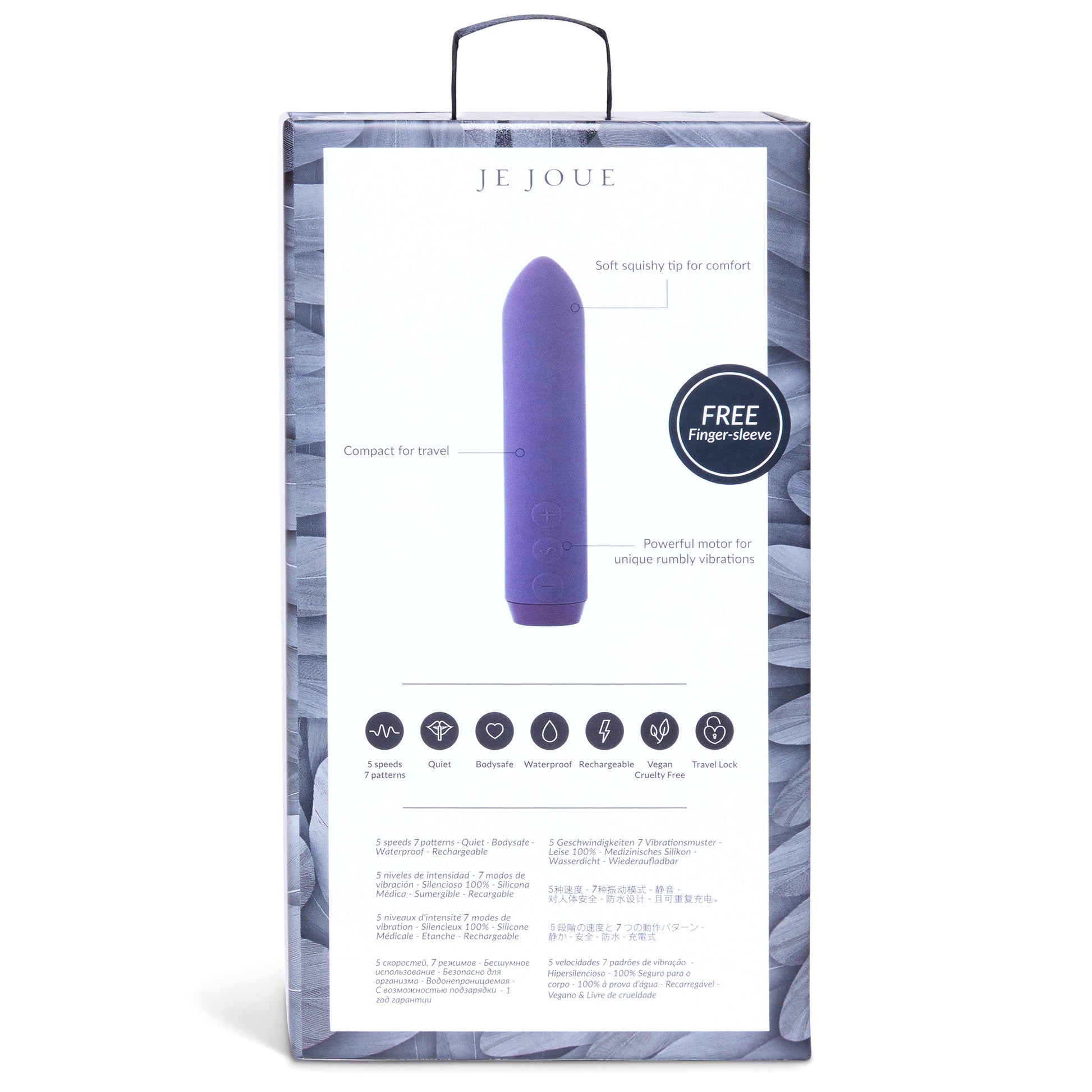 Je Joue Classic Rechargeable Bullet Vibrator Purple - Sheets Optional
