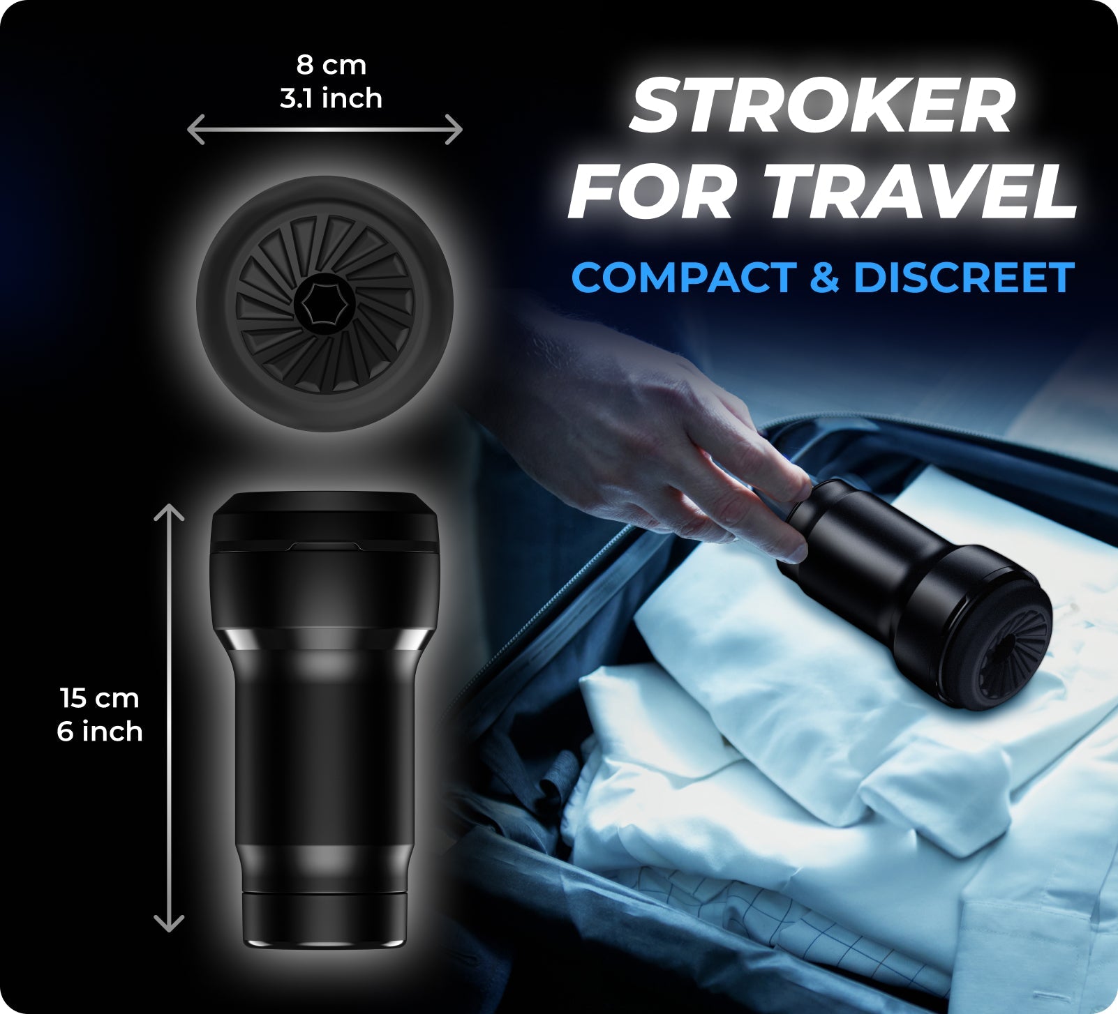 Feel by Kiiroo Pocket BCBS + PowerBlow combo - Sheets Optional