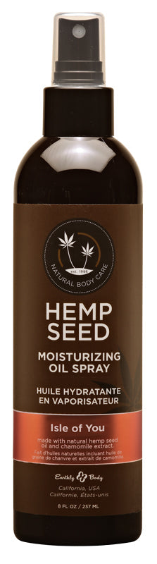 Hemp Seed Moisturizing Oil Spray Isle of You 8 fl oz / 237 ml - Sheets Optional
