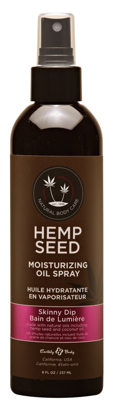 Hemp Seed Moisturizing Oil Spray Skinny Dip 8 fl oz / 237 ml - Sheets Optional