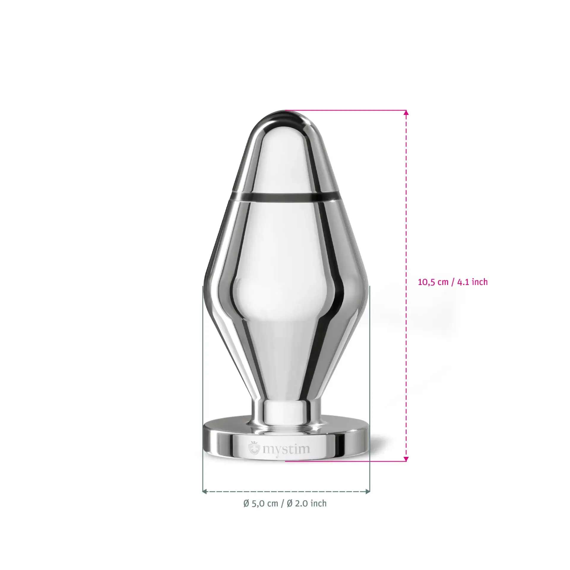 Mystim John Buttplug L, (Mystim Roundplug) - Sheets Optional