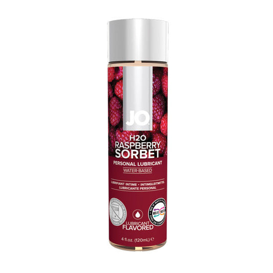 JO H2O Flavoured Lubricant Raspberry 4oz - Sheets Optional