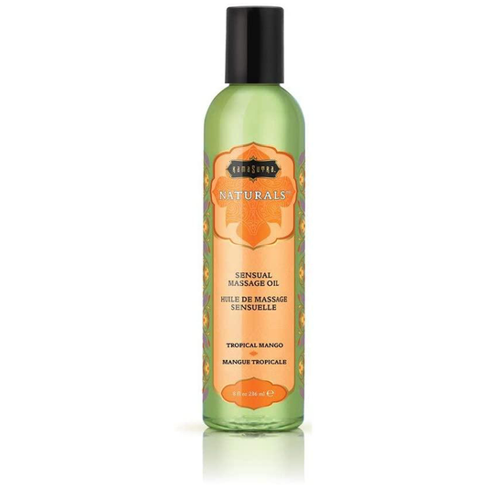 Naturals Massage Oil Tropical Mango (8oz) - Sheets Optional