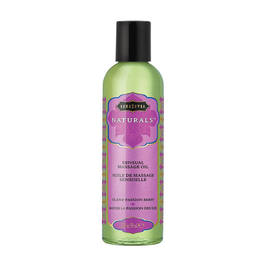 Naturals Massage Oil Island Passionberry (2oz) - Sheets Optional
