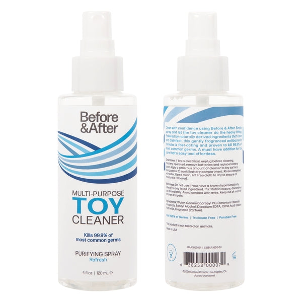 Spray Toy Cleaner Refresh 4oz | 120mL - Sheets Optional