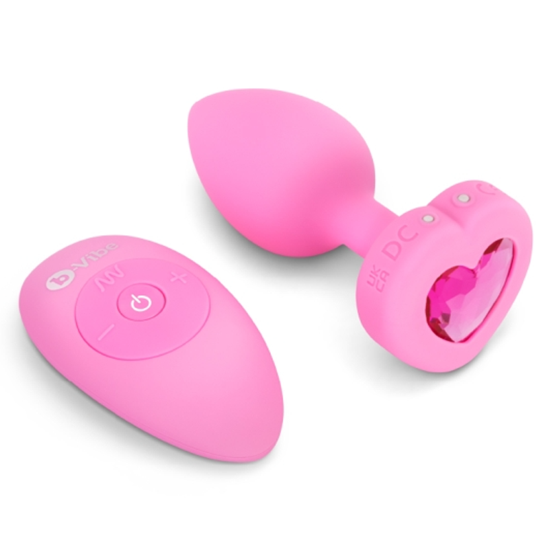 VIBRATING HEART PLUG S/M - Sheets Optional