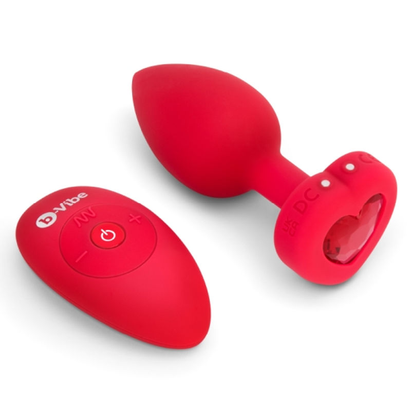 VIBRATING HEART PLUG M/L - Sheets Optional