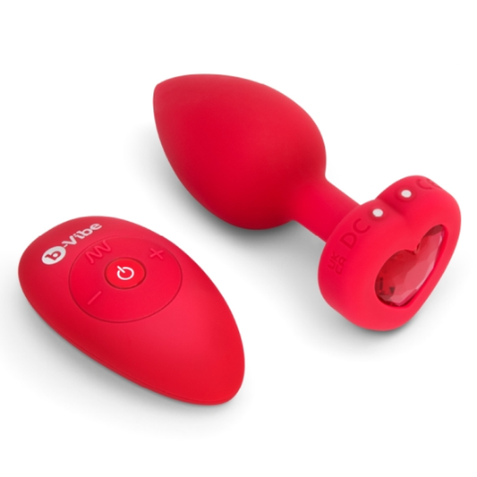 VIBRATING HEART PLUG M/L - Sheets Optional