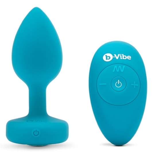 VIBRATING JEWEL PLUG | S/M | TEAL - Sheets Optional