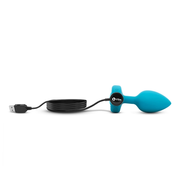 VIBRATING JEWEL PLUG | S/M | TEAL - Sheets Optional