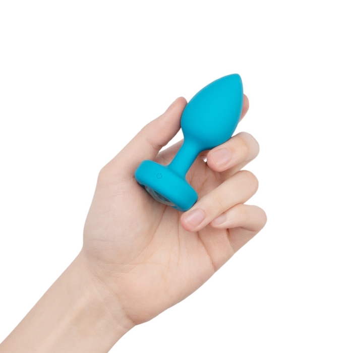 VIBRATING JEWEL PLUG | S/M | TEAL - Sheets Optional