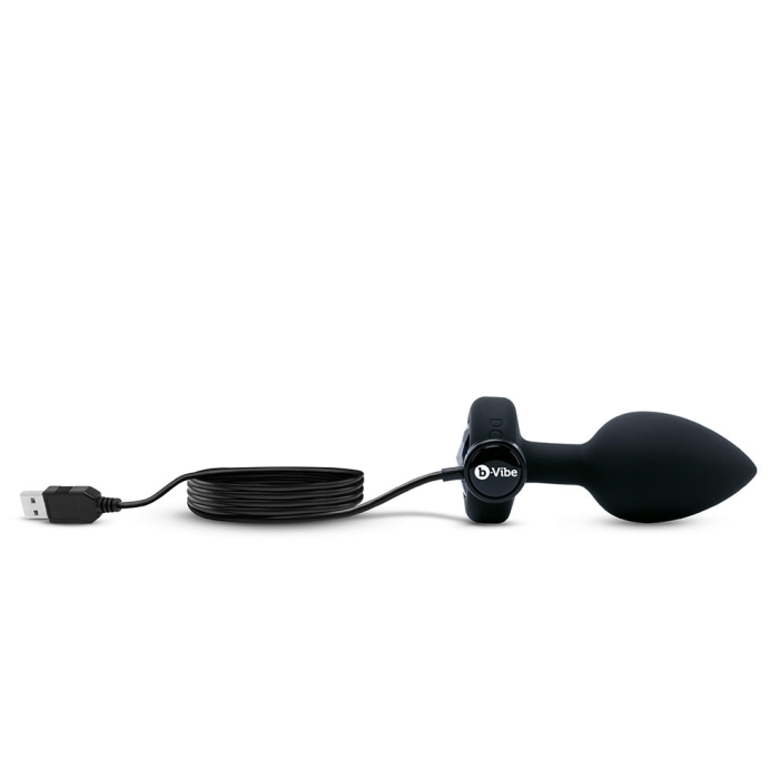 VIBRATING JEWEL PLUG | M/L | BLACK - Sheets Optional