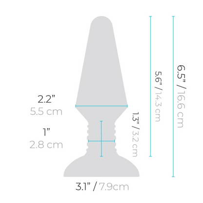 RIMMING PLUG XL | BLACK - Sheets Optional