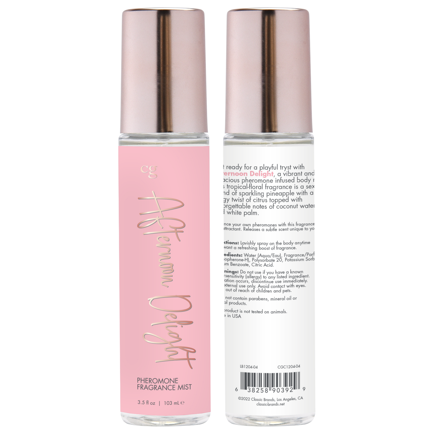 AFTERNOON DELIGHT Fragrance Body Mist with Pheromones - Sheets Optional