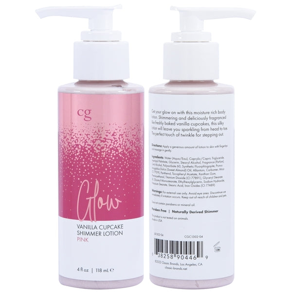 GLOW Pink Shimmer Lotion - Pink 4oz | 118mL - Sheets Optional