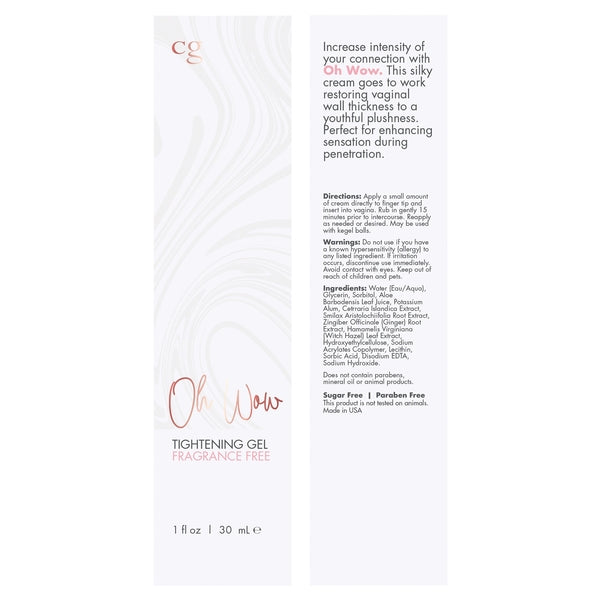 OH Wow Tightening Gel 1oz | 30mL - Sheets Optional
