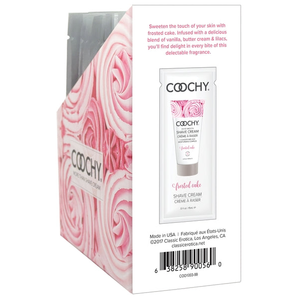 Shave Cream - Frosted Cake 24pc | 15ml - Foil - DISPLAY - Sheets Optional