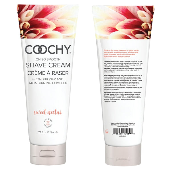 Oh So Smooth Shave CreamSweet Nectar 7.2oz | 213mL - Sheets Optional