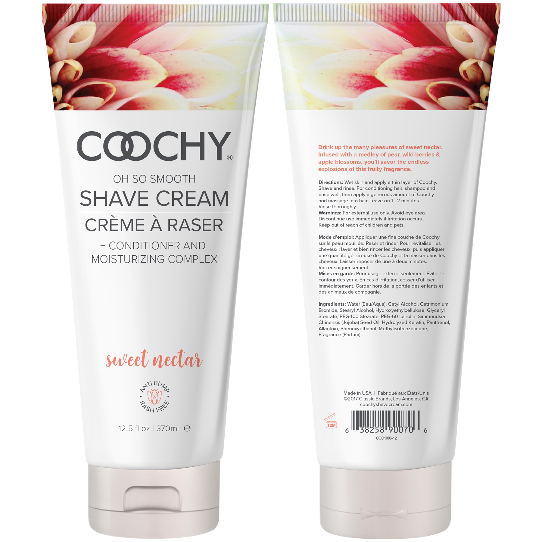 Shave Cream - Sweet Nectar 12.5oz | 370mL - Sheets Optional