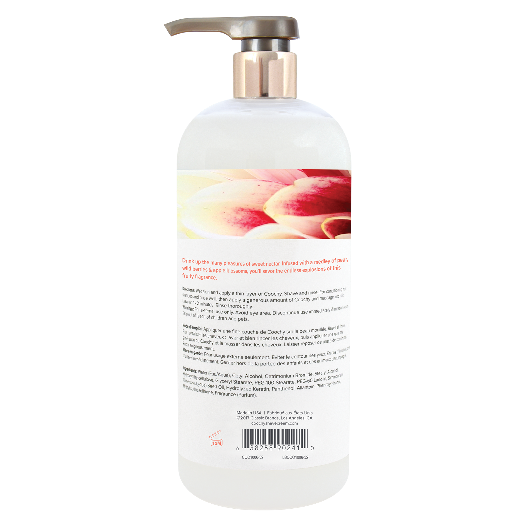 Shave Cream - Sweet Nectar 32oz | 946mL - Sheets Optional