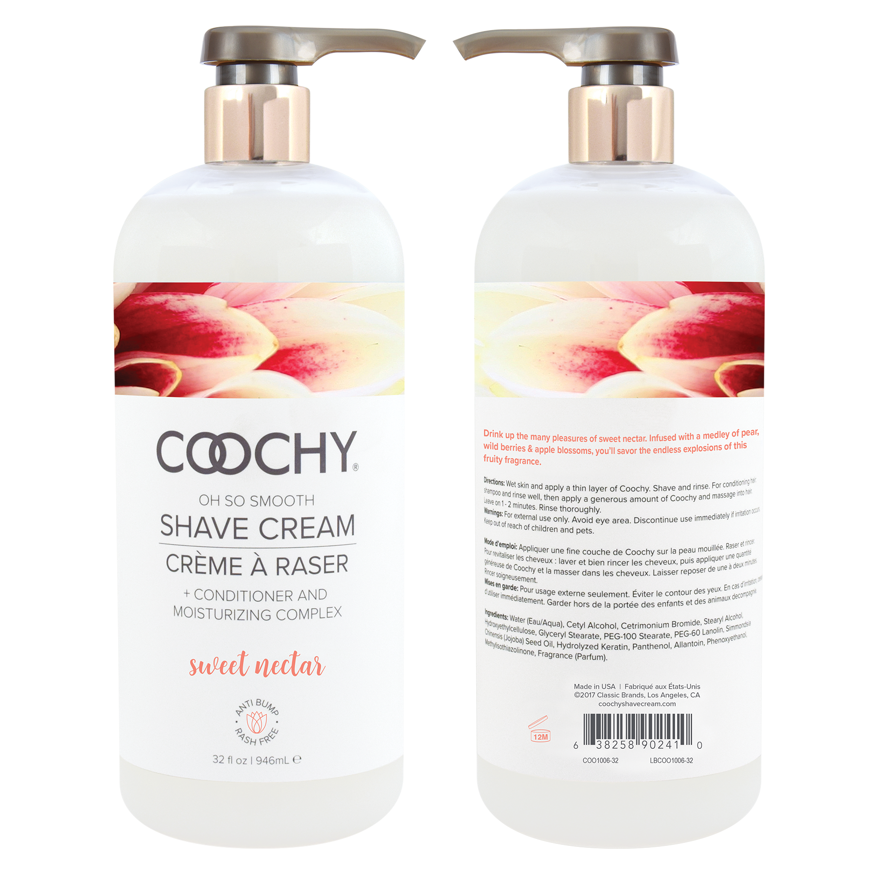 Shave Cream - Sweet Nectar 32oz | 946mL - Sheets Optional