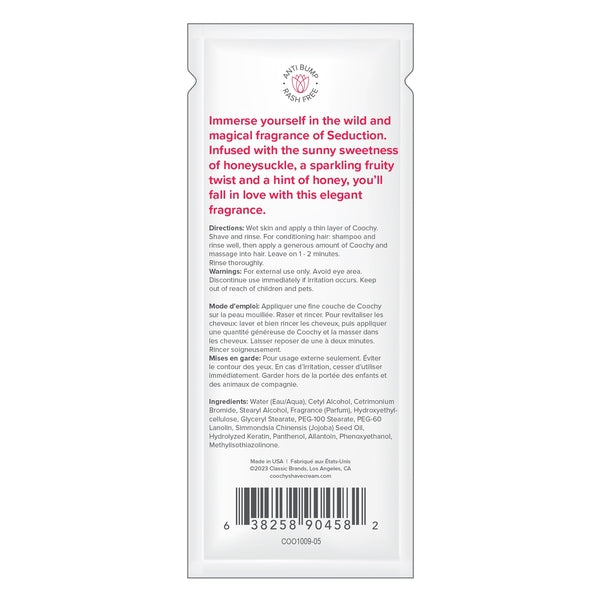 Shave Cream - Seduction .5oz | 15mL - Foil - Sheets Optional