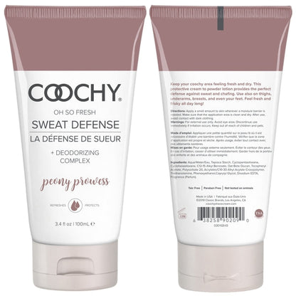 Oh So Fresh Sweat Defense - Peony Prowess 3.4oz | 100mL - Sheets Optional
