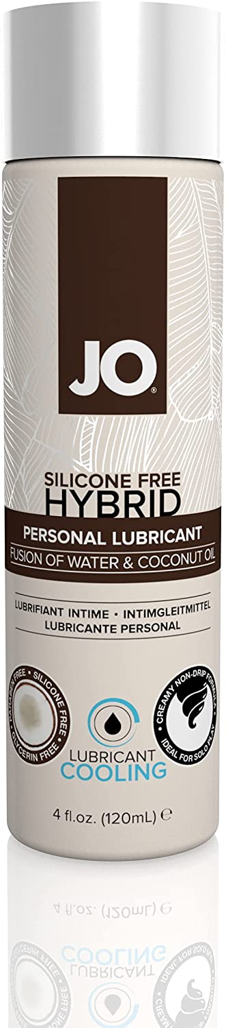 JO Coconut Hybrid - Cooling - Lubricant 4 floz / 120 mL - Sheets Optional