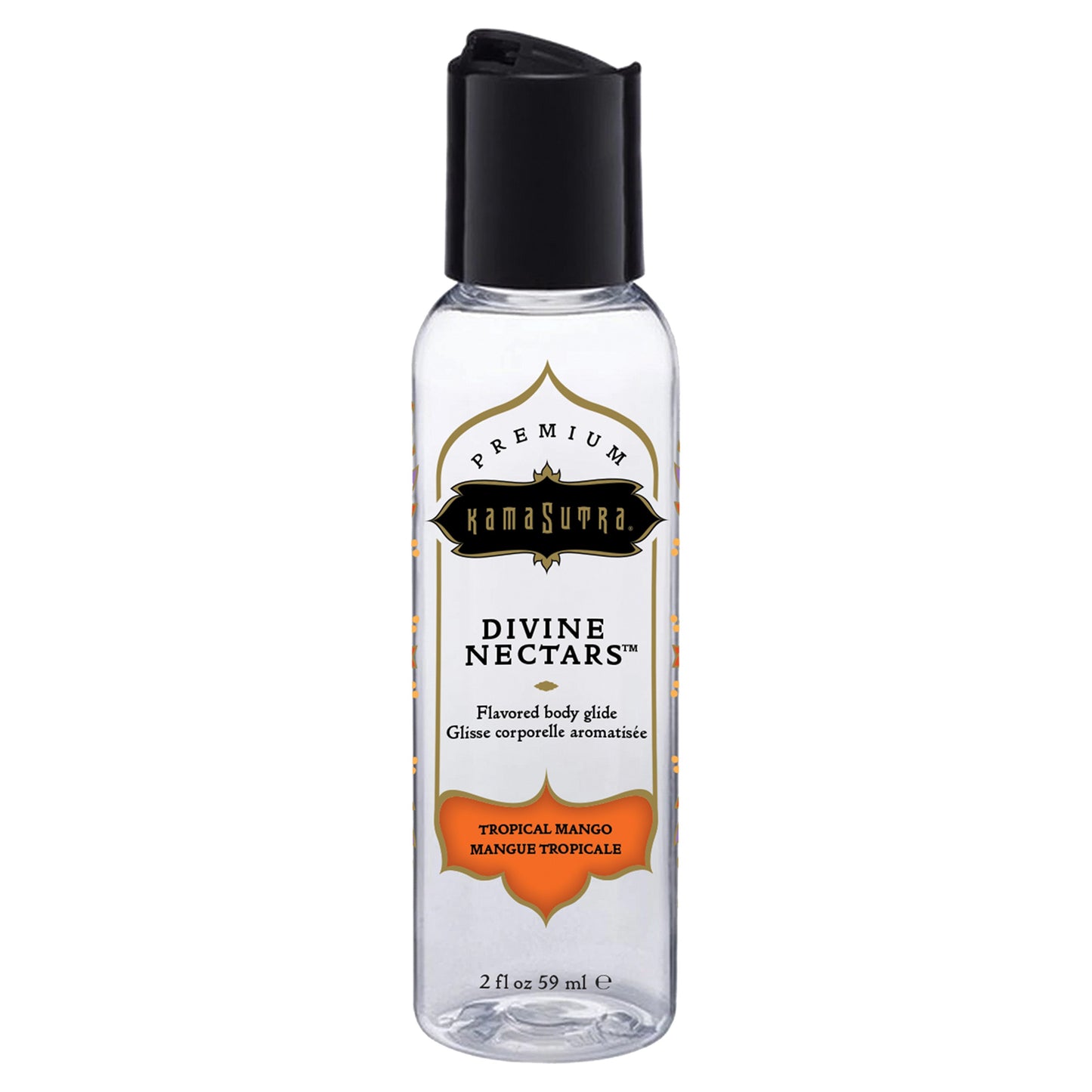 Divine Nectars Flavored Body Glide Tropical Mango 2 fl oz - Sheets Optional