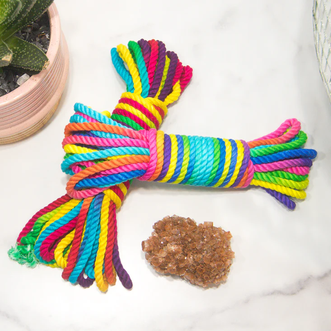 Funfetti Rainbow Bondage Rope - Sheets Optional