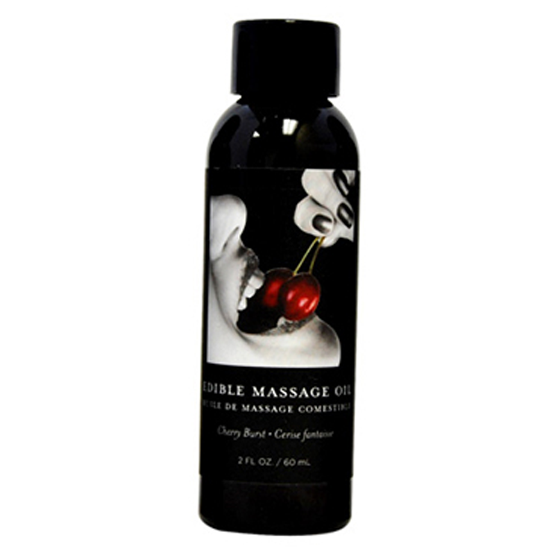 Edible Massage Oil Cherry 2 fl oz / 60 ml - Sheets Optional