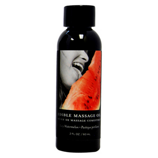 Edible Massage Oil Watermelon 2 fl oz / 60 ml - Sheets Optional