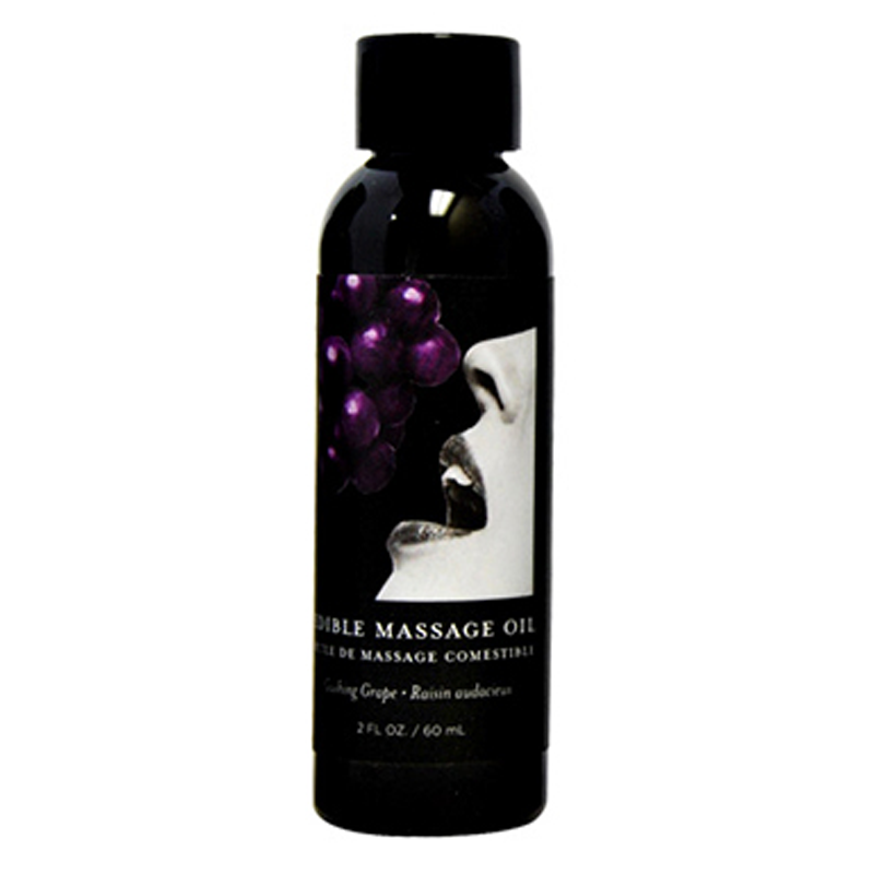Edible Massage Oil Grape 2 fl oz / 60 ml - Sheets Optional