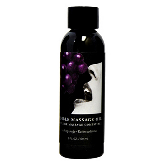 Edible Massage Oil Grape 2 fl oz / 60 ml - Sheets Optional