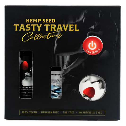 Tasty Travel Gift Set (2 oz, Strawberry Scent) - Sheets Optional