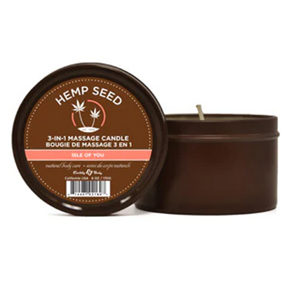 3-in-1 Massage Candle Isle of You 6 oz / 170 g - Sheets Optional