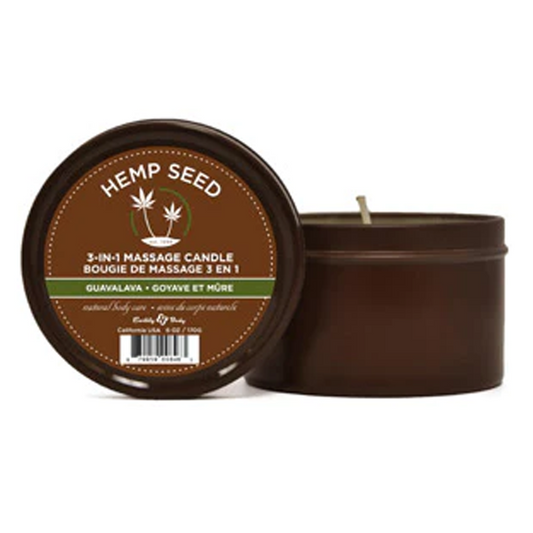 3-in-1 Massage Candle Guavalava 6 oz / 170 g - Sheets Optional