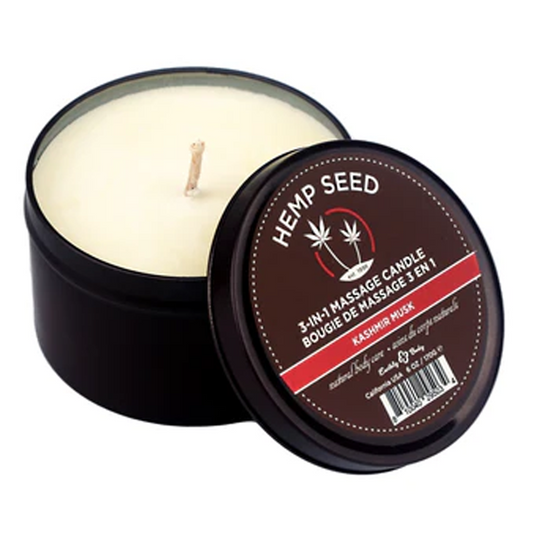 3-in-1 Massage Candle Kashmir Musk 6 oz / 170 g - Sheets Optional