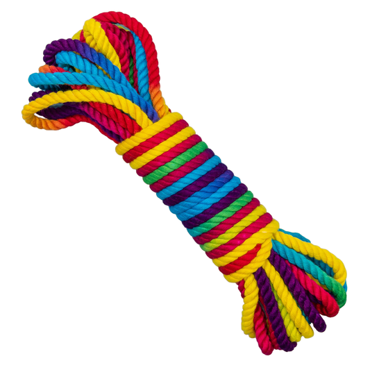 Funfetti Rainbow Bondage Rope - Sheets Optional