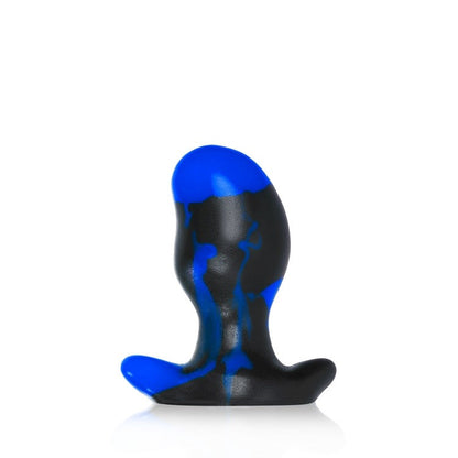 ERGO, buttplug - BLACK POLICE BLUE SWIRL - MEDIUM - Sheets Optional