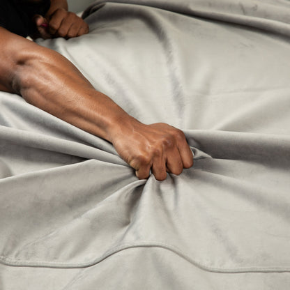 Facinator Throw Grey Microvelvet - Mini - Sheets Optional