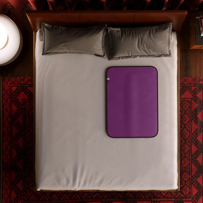 Fascinator Throw Aubergine Microvelvet - Mini - Sheets Optional