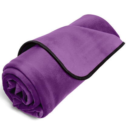Fascinator Throw Purple Velvish - Travel Size - Sheets Optional