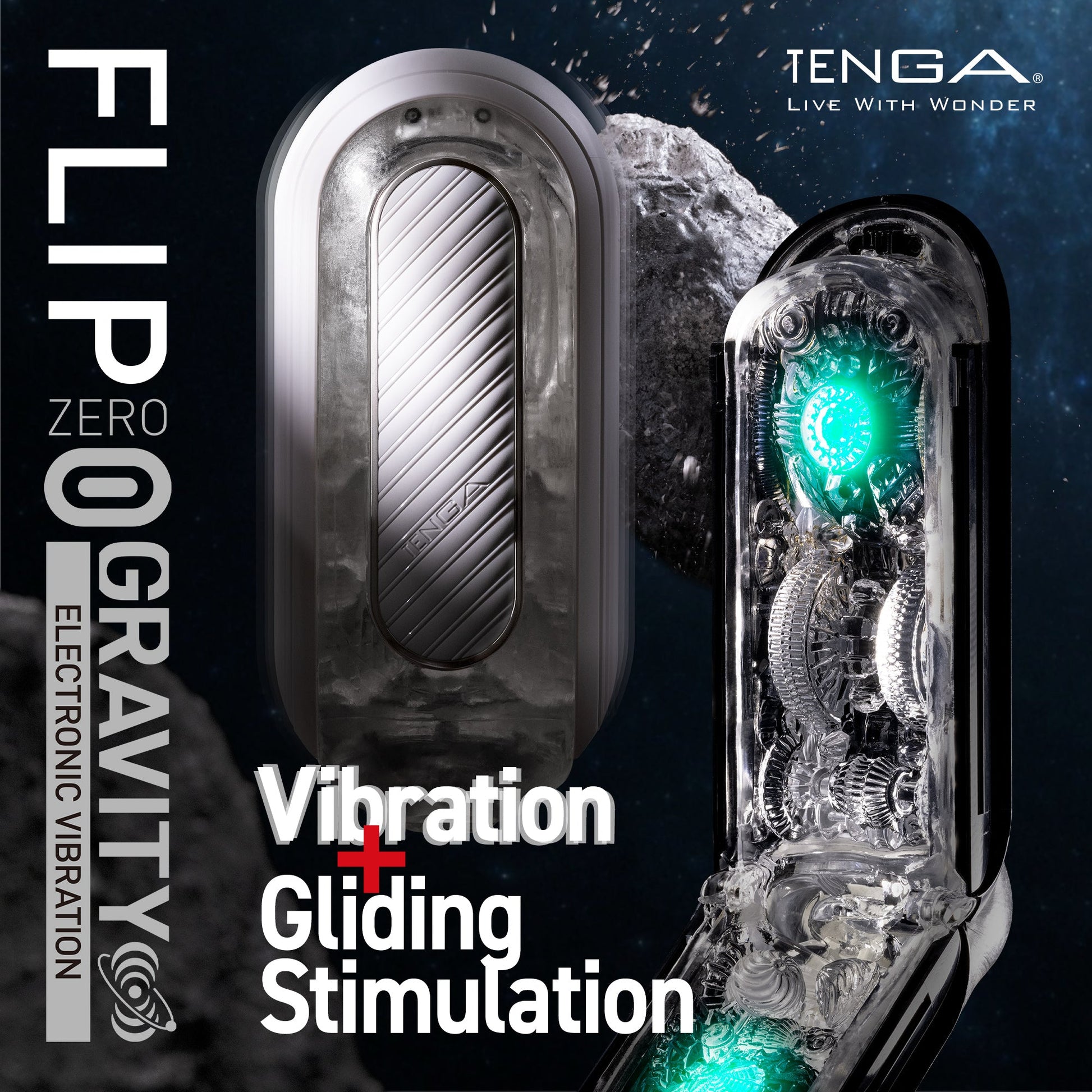 FLIP ZERO GRAVITY EV (ELECTRONIC VIBRATION) WHITE - Sheets Optional